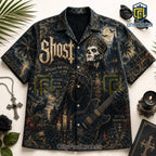 Ghost Band Black Gothic Hawaiian Shirt