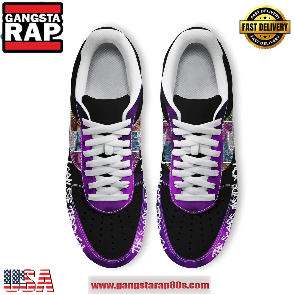 Ghost Band I Can See Through The Scars Inside You Air Force 1 Running Sneakers Shoes
