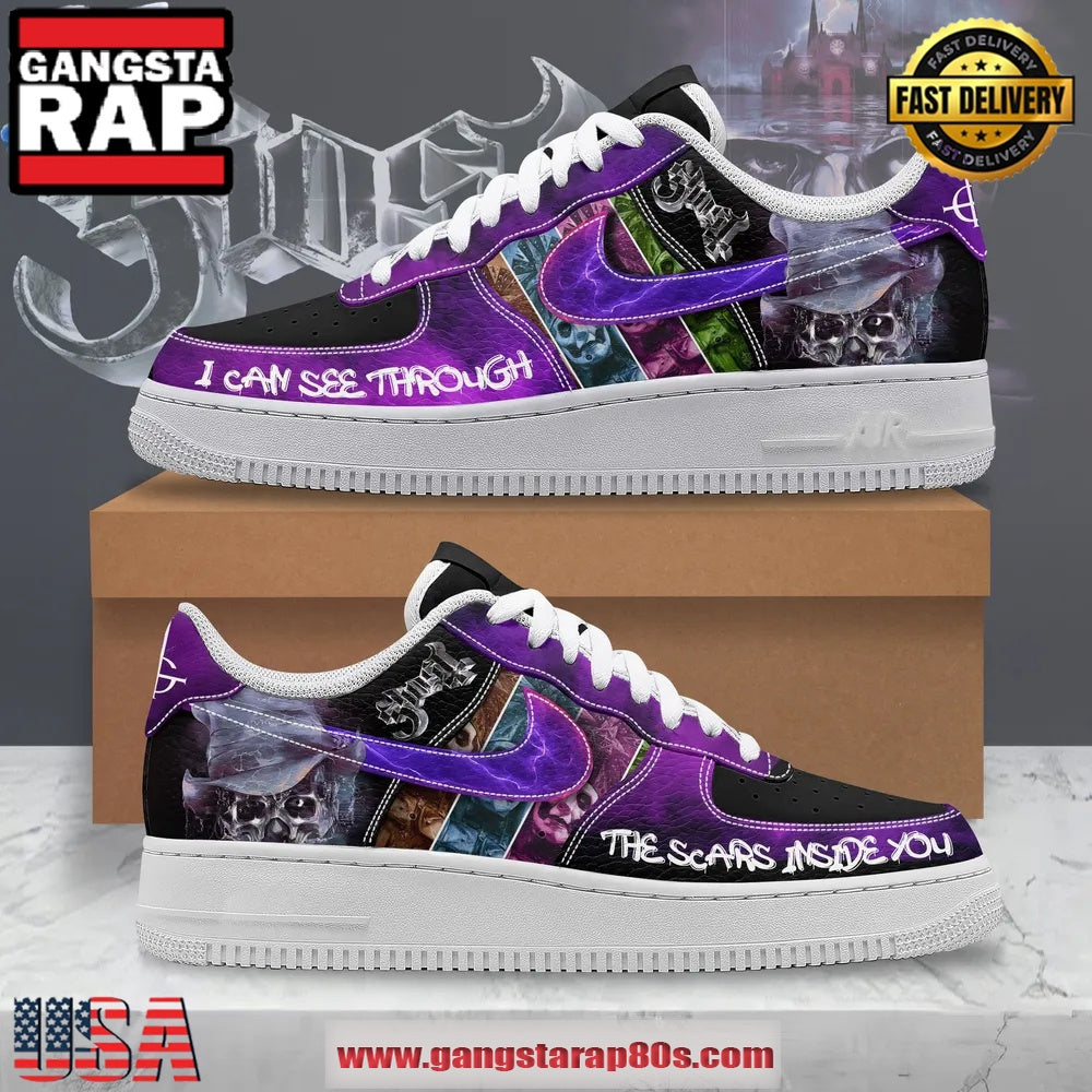 Ghost Band I Can See Through The Scars Inside You Air Force 1 Running Sneakers Shoes