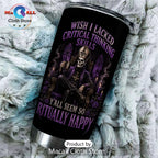 Ghost Band Ritual Quote Purple Stainless Steel Tumbler