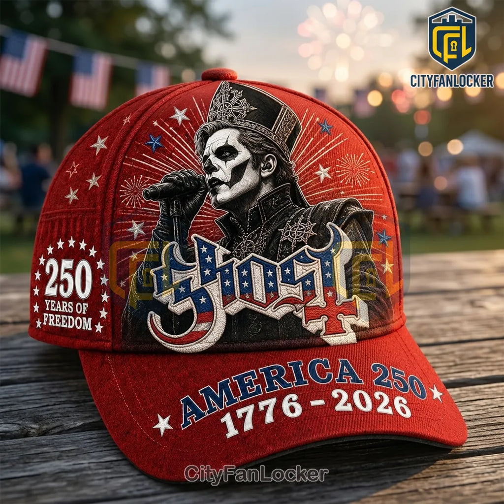 Ghost Band x America 250 Years Anniversary 1776-2026 Baseball Cap
