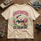 Ghostbusters Stay Puft Ice Cream Day Vintage T-Shirt
