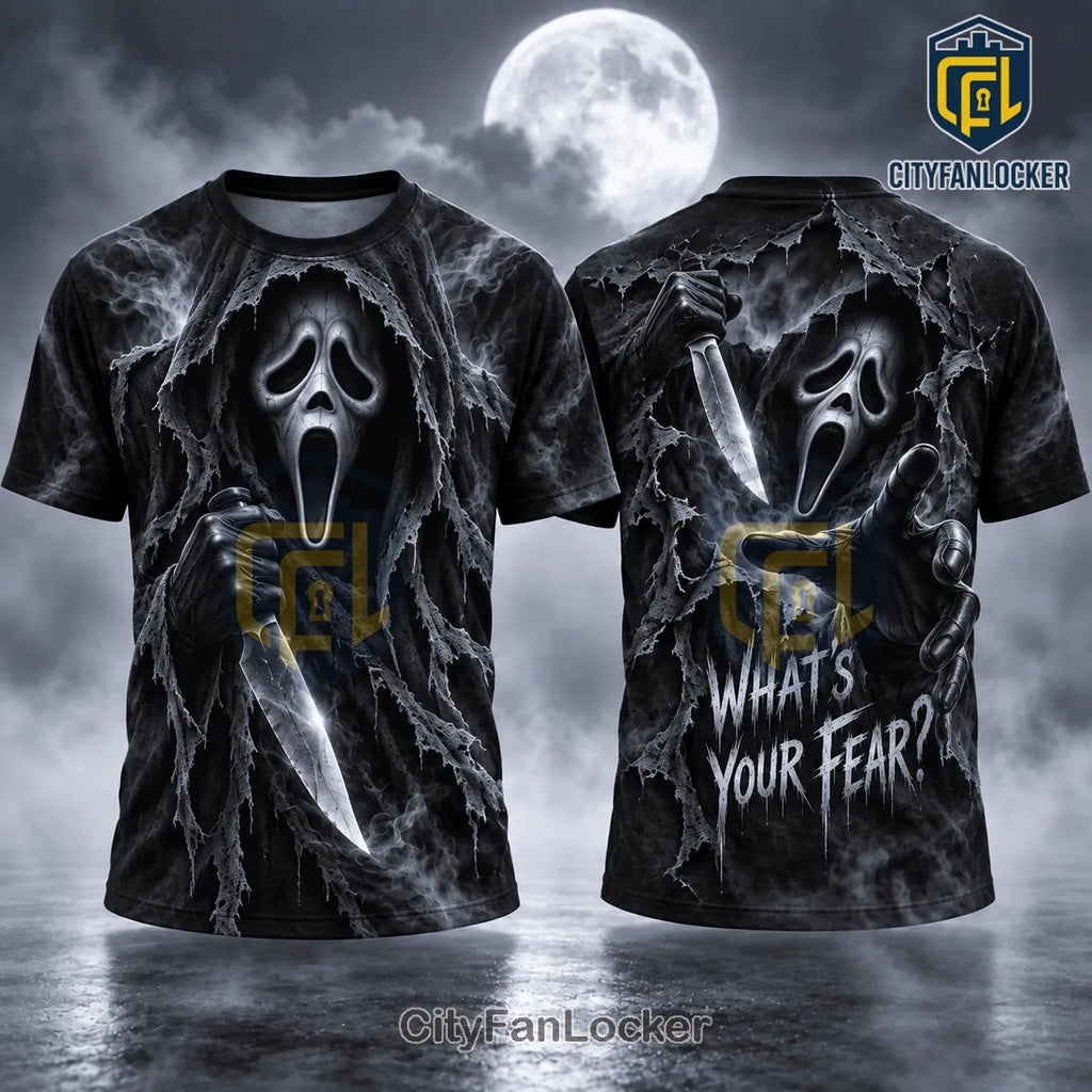 Ghostface What’s Your Fear Black Shirt
