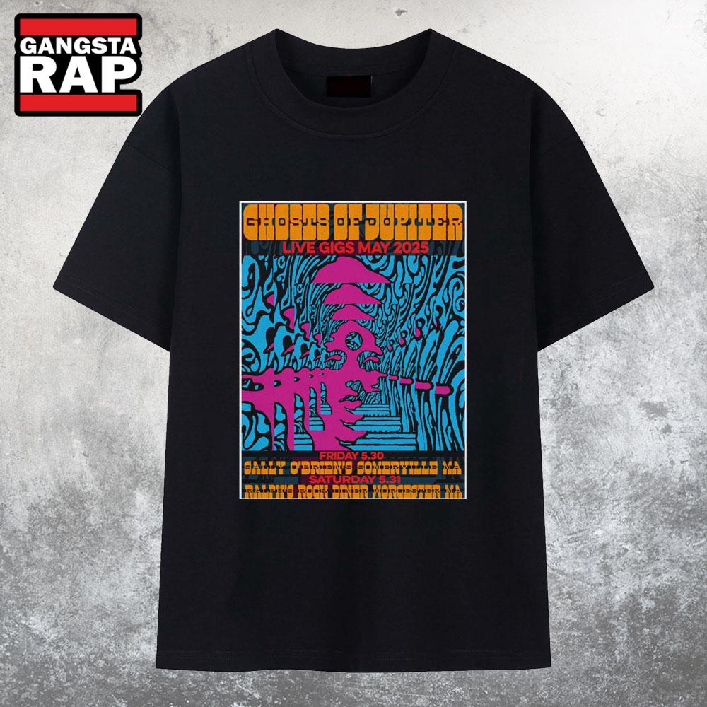 Ghosts Of Jupiter In Massachusetts May 30-31 2025 Tour T Shirt