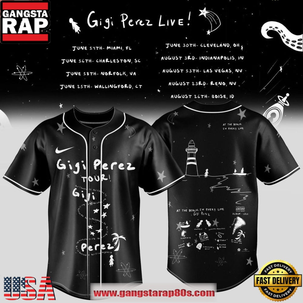 Gigi Perez Live Tour 2026 Limited Edition Baseball Jersey