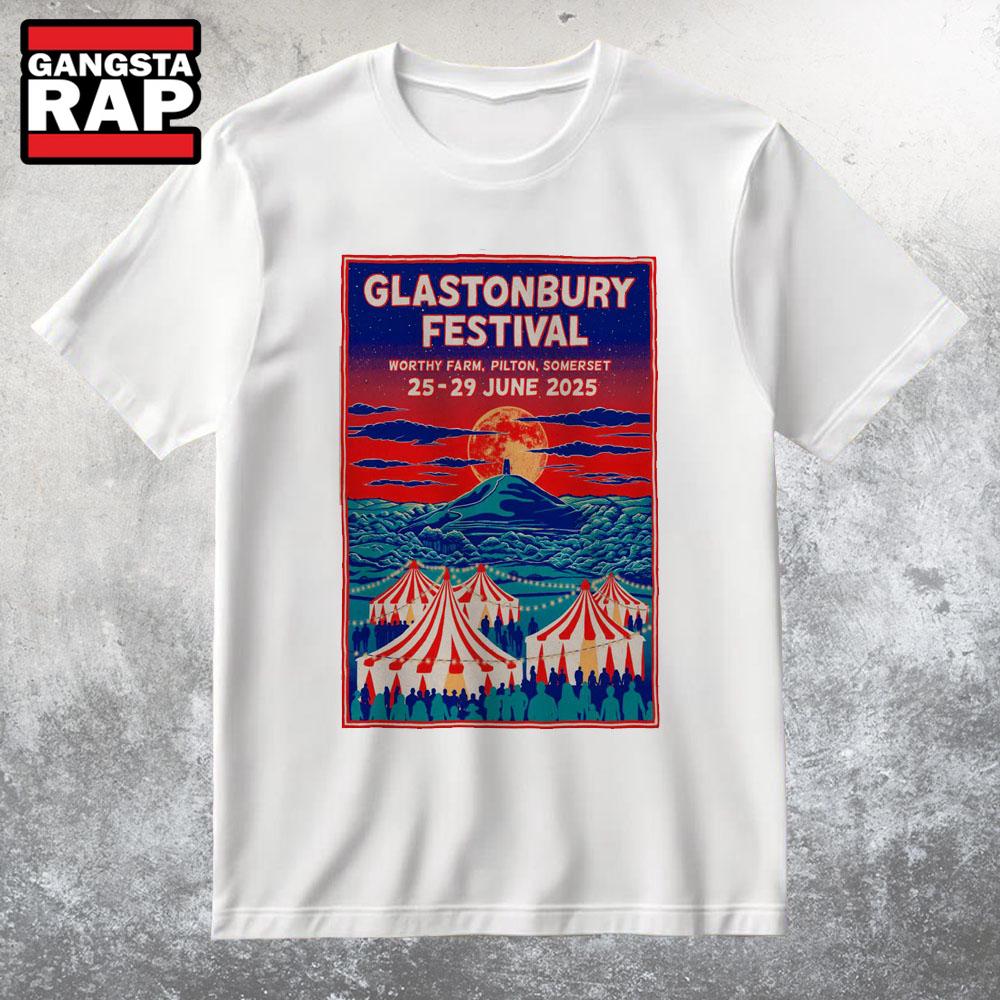 Glastonbury Festival Worthy Farm in Pilton Somerset Jun 25-29 2025 T Shirt