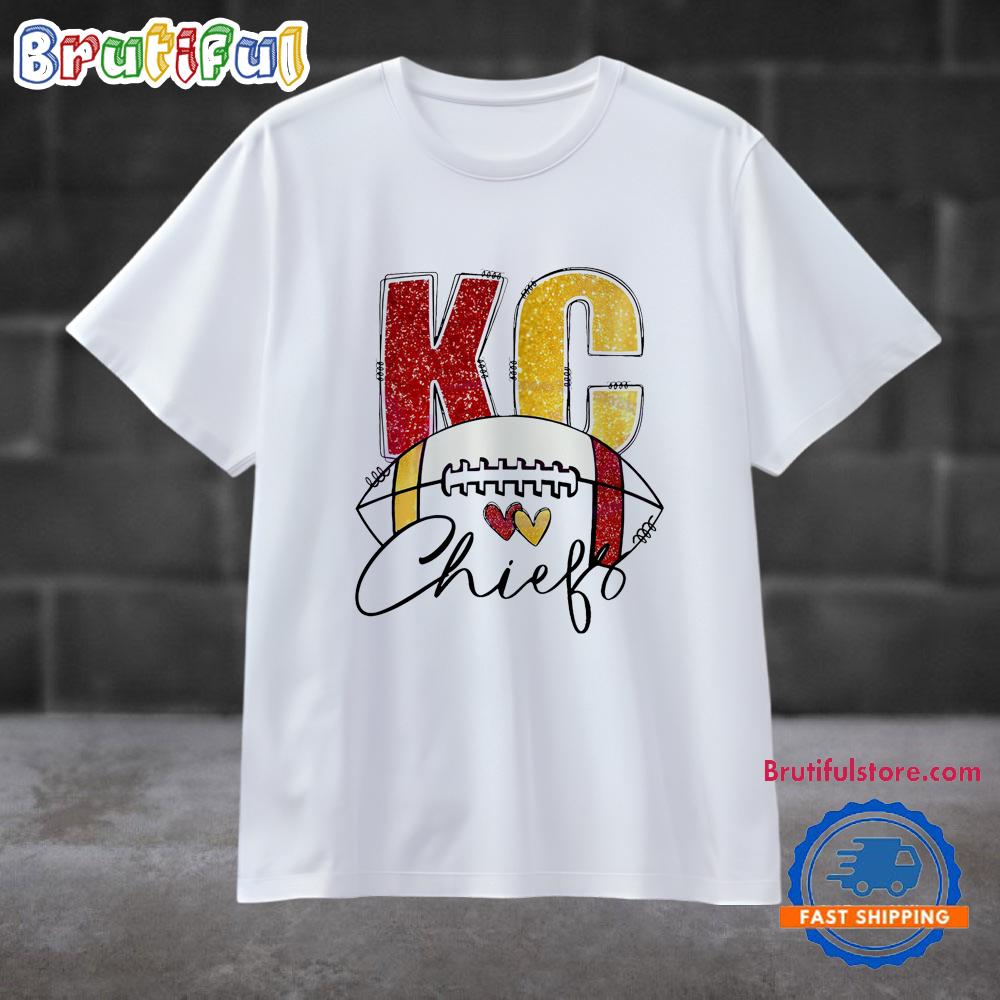 Glitter Kc Chiefs Football Game Day T Shirt