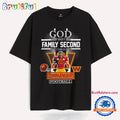 God First Family Second Then Washington Commanders Football T Shirt