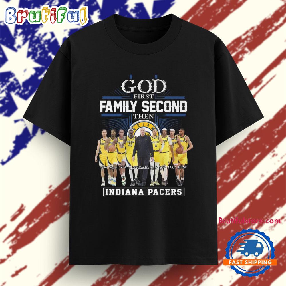 God First Second Then Indiana Pacers Vintage T Shirt