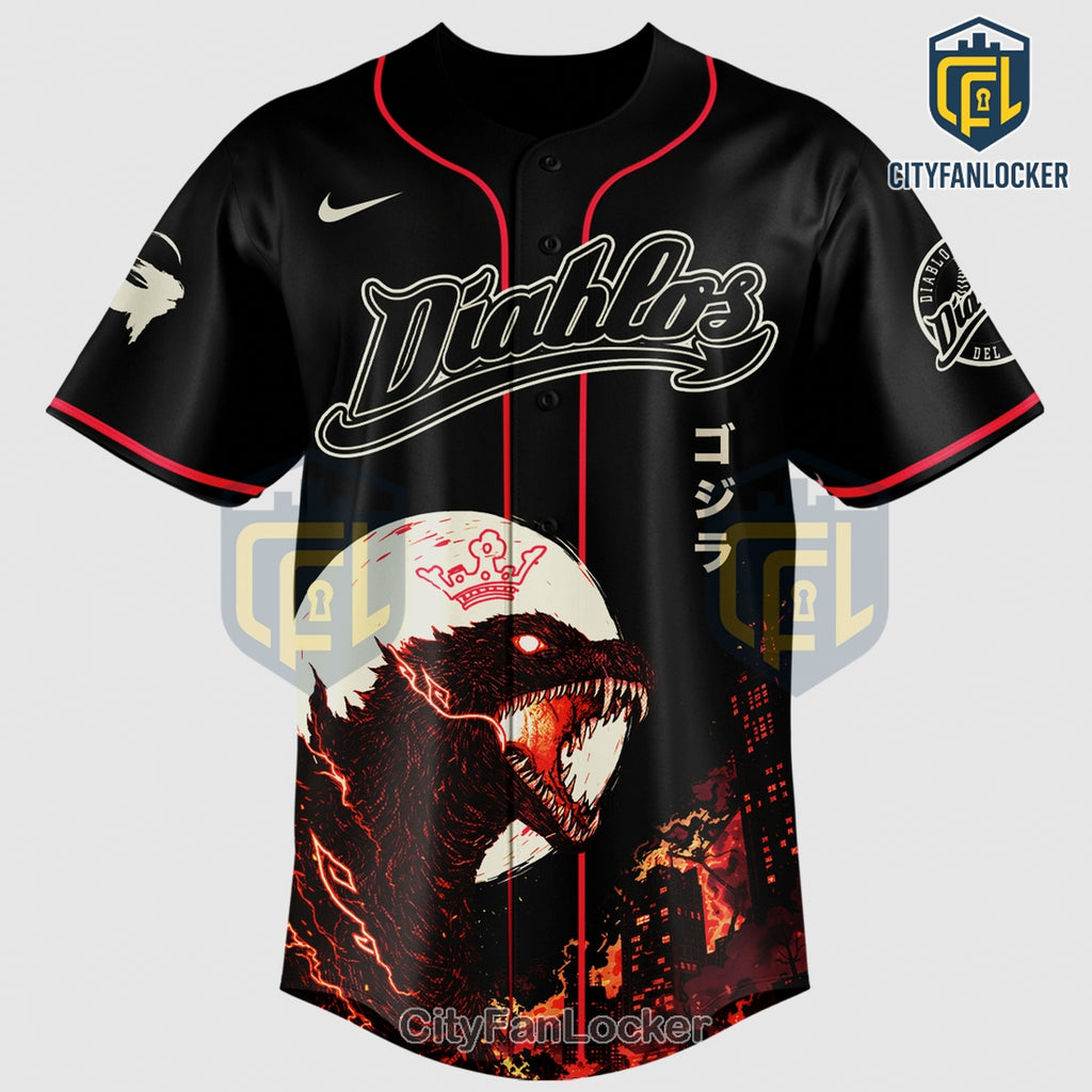 Godzilla Diablos Special Edition Baseball Jersey