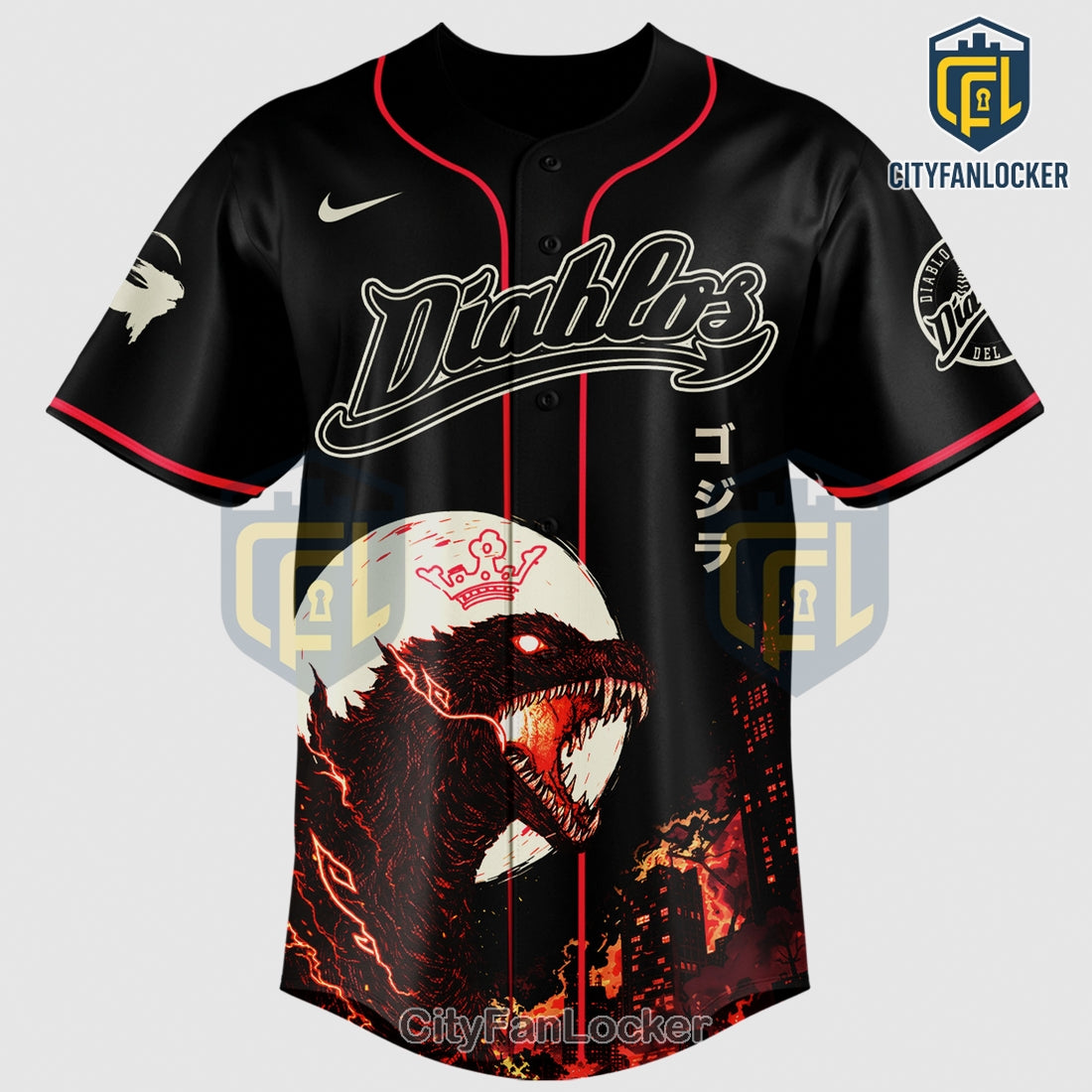 Godzilla Diablos Special Edition Baseball Jersey