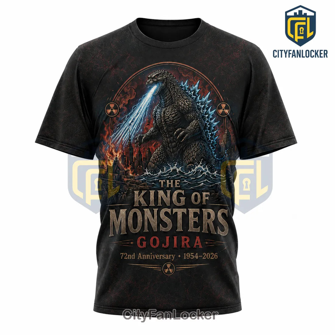Godzilla Gojira King of Monsters 72nd Anniversary T-Shirt