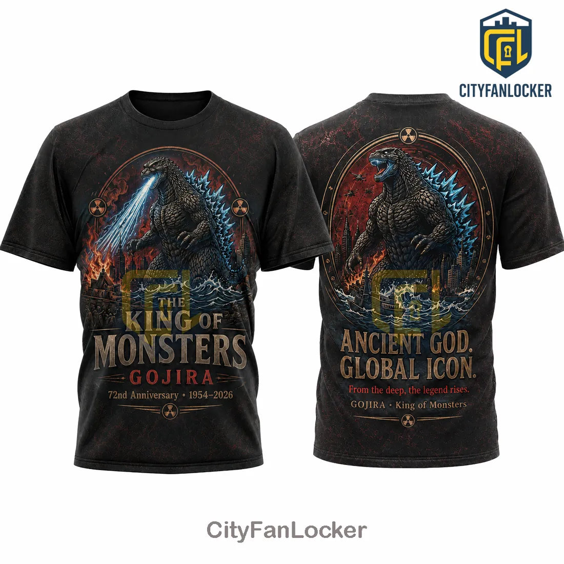 Godzilla Gojira King of Monsters 72nd Anniversary T-Shirt