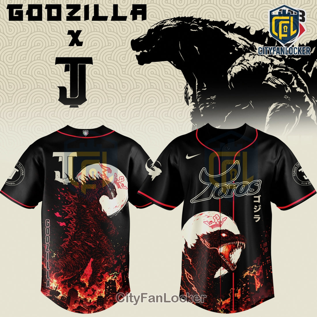 Godzilla Toros Tijuana Limited Edition Baseball Jersey