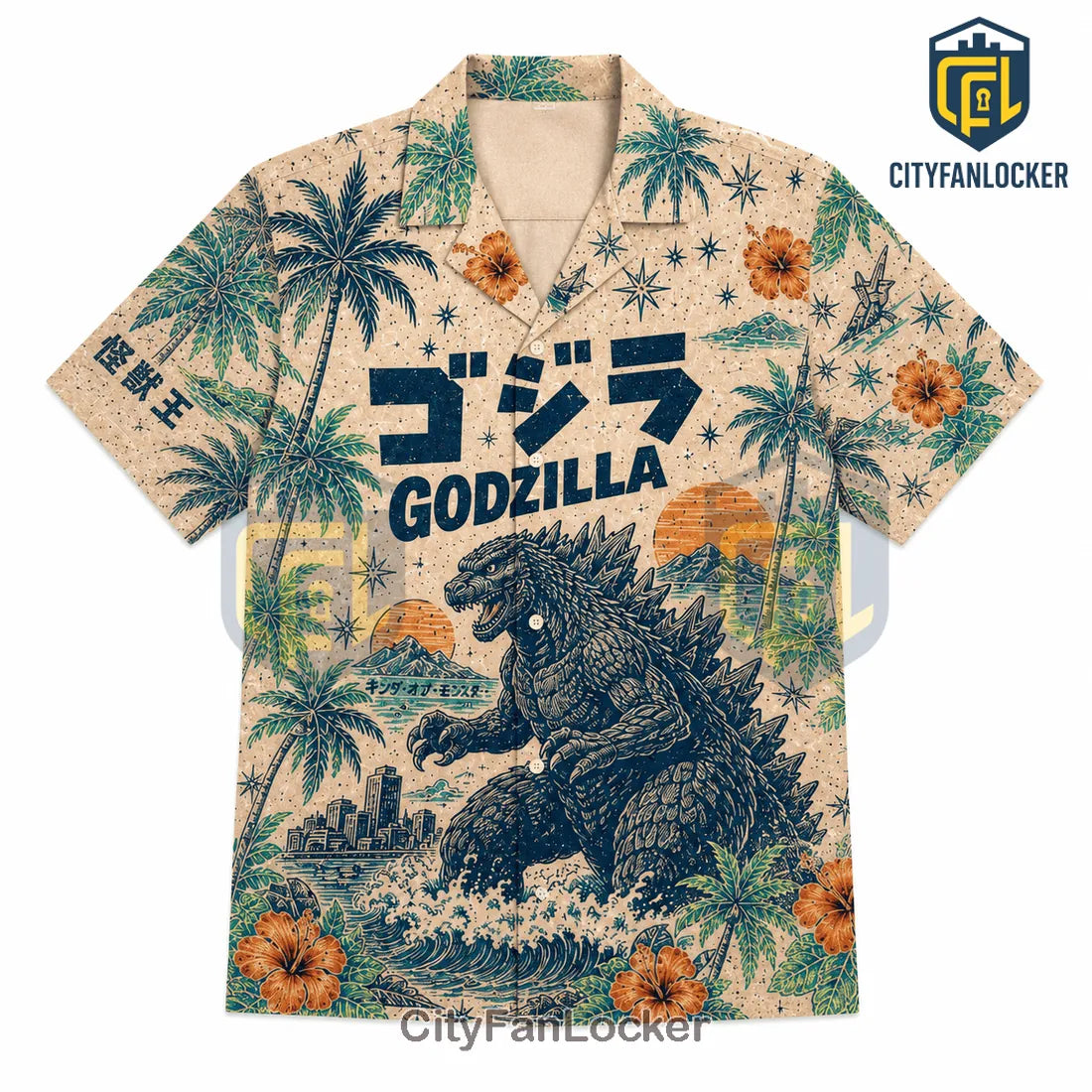 Godzilla Tropical Summer Hawaiian Shirt 2026