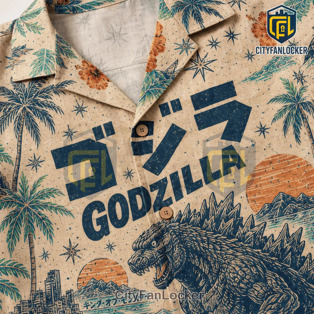 Godzilla Tropical Summer Hawaiian Shirt 2026