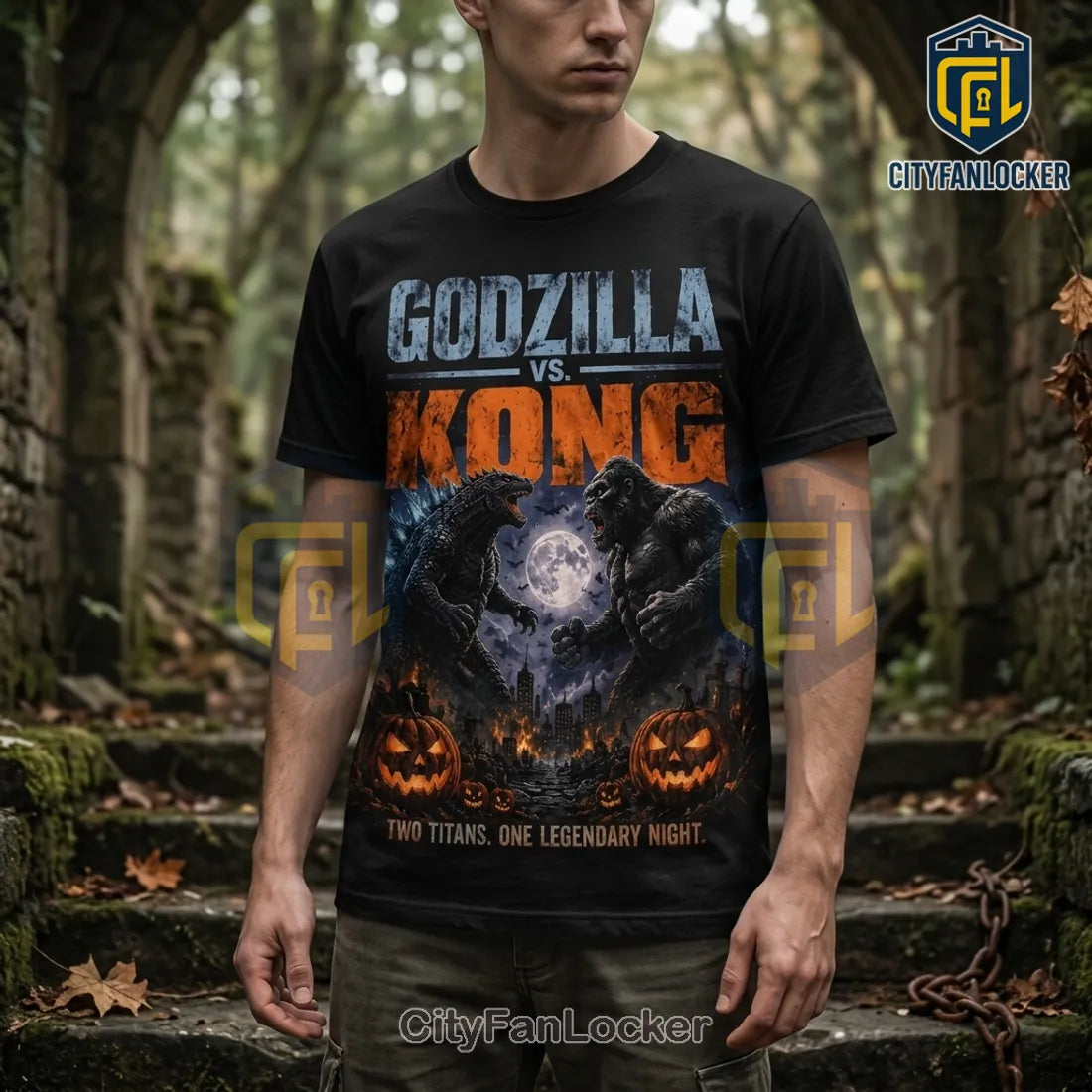 Godzilla x Kong Halloween Battle T-Shirt 2026