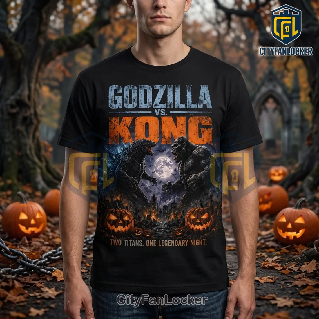 Godzilla x Kong Halloween Battle T-Shirt 2026