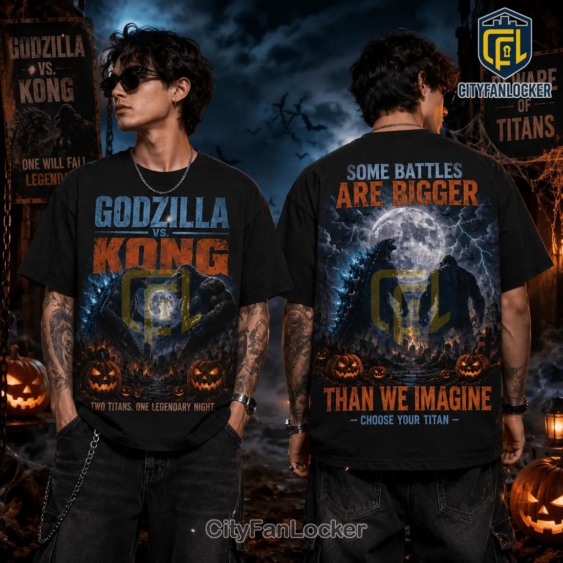 Godzilla x Kong Halloween Battle T-Shirt 2026