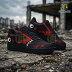 Godzilla x San Francisco Giants Black Red Air Force 1 Sneakers