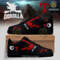Godzilla x Texas Rangers Black Red Air Force 1 Sneakers