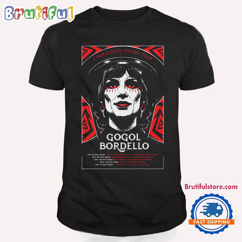 Gogol Bordello Casa Cocol Holiday Tour Dec 2024 T Shirt