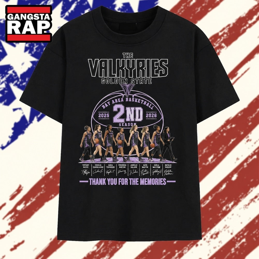 Golden State Valkyries 2nd Season 2025 2026 WNBA Basketball T Shirt