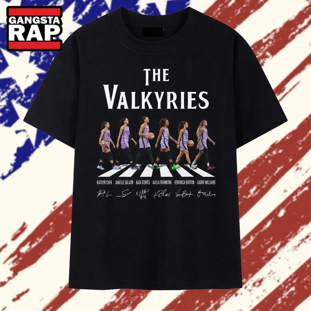 Golden State Valkyries Players Abbey Road Style Signatures 2026 T Shirt