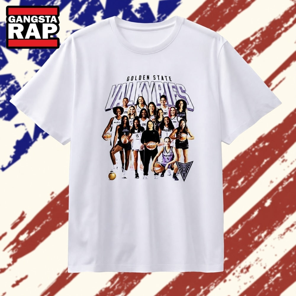Golden State Valkyries Team Roster Slam Magazine Feature T Shirt
