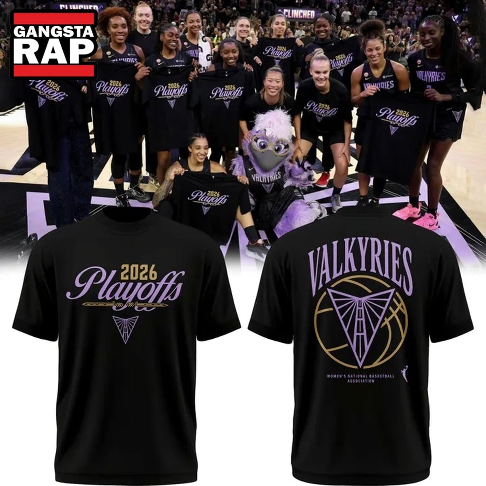 Golden State Valkyries WNBA Playoffs 2026 Unisex Black Hoodie T-Shirt