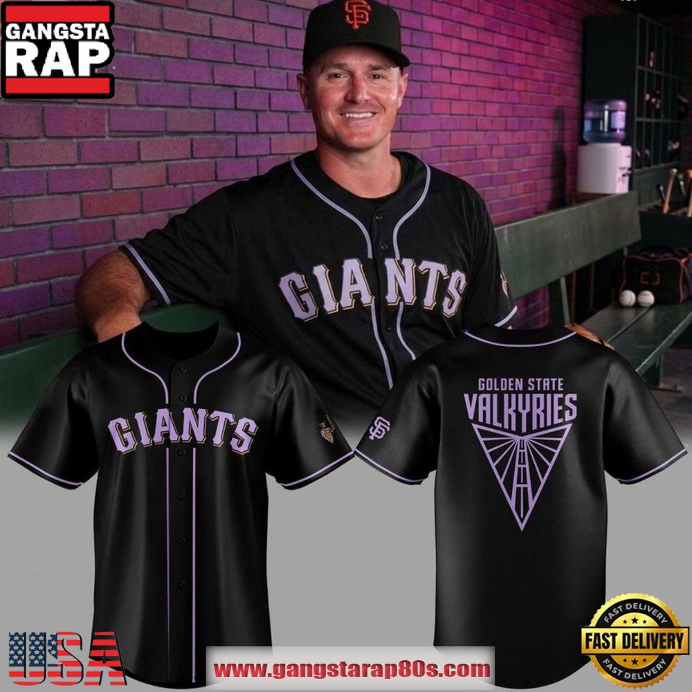 Golden State Valkyries x San Francisco Giants Valkyries Day 2026 Special Baseball Jersey