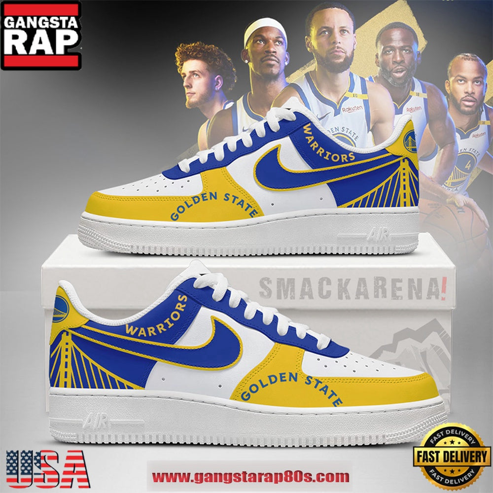 Golden State Warriors NBA New 2026 Version Air Force 1 Sneakers Shoes