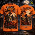 Gone With The Wind Gothic Halloween Orange T-Shirt