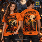 Gone With The Wind Gothic Halloween Orange T-Shirt
