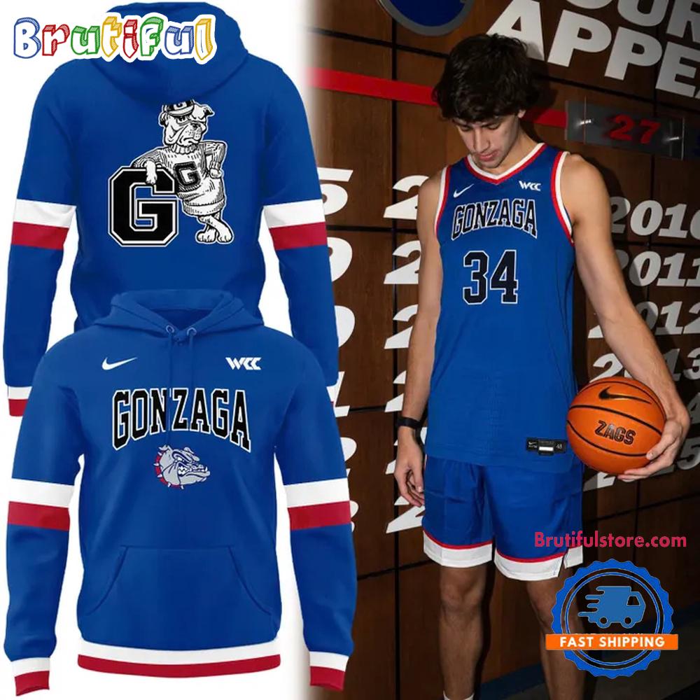 Gonzaga Bulldogs Basketball Throwback Uniform 2026 Limited Edition Hoodie T-Shirt