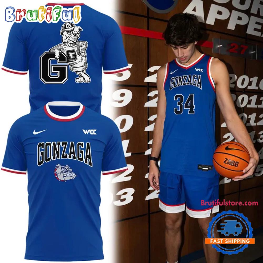 Gonzaga Bulldogs Basketball Throwback Uniform 2026 Limited Edition Hoodie T-Shirt