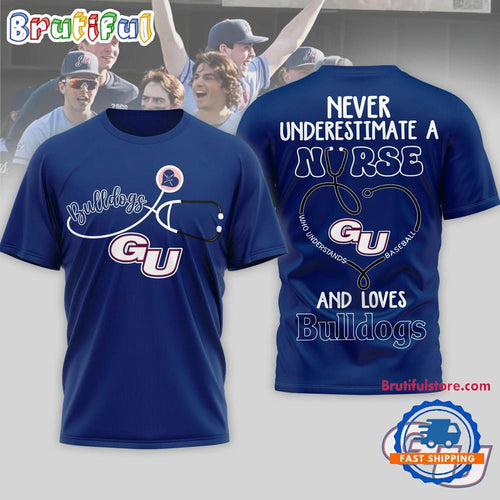 Gonzaga Bulldogs NCAA Game Day Nurse Limited 3D T Shirt