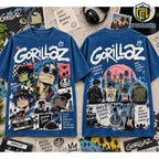 Gorillaz Alternative Rock Blue Shirt