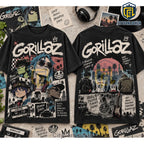 Gorillaz Alternative Rock Blue Shirt