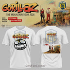 Gorillaz The Mountain Tour 2026 North America Concert T-Shirt