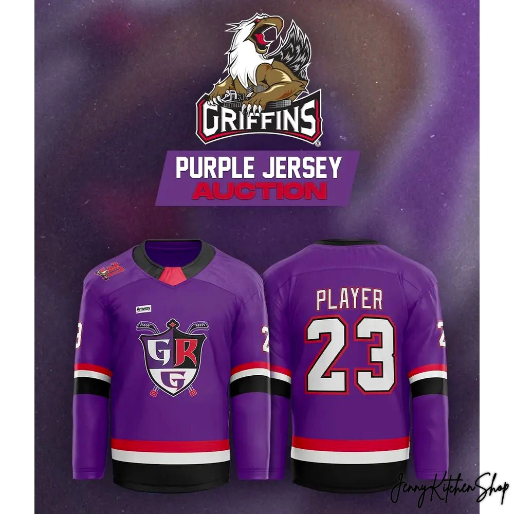 Grand Rapids Griffins 2026 Purple Night Baseball Jersey