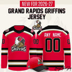 Grand Rapids Griffins New For 2026-27 Exclusive Hockey Jersey
