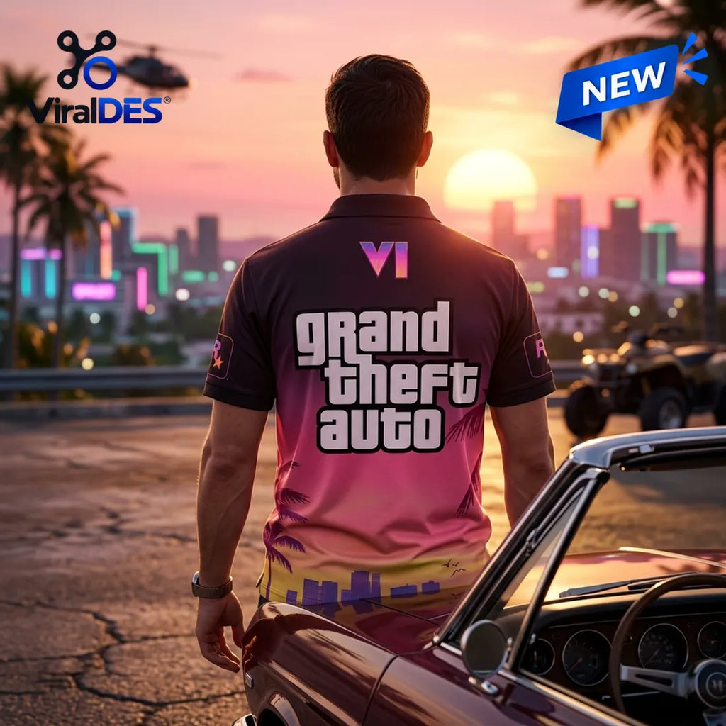Grand Theft Auto VI Gradient Polo Shirt