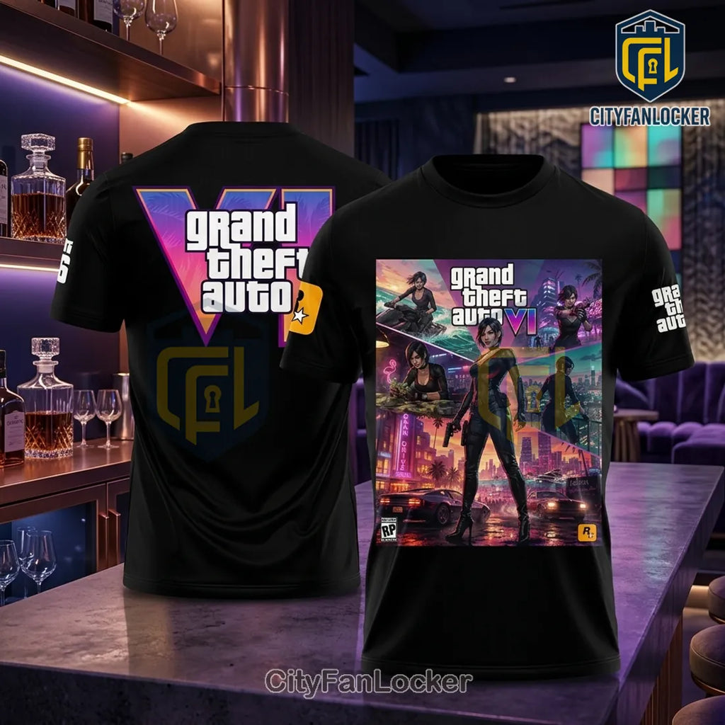 Grand Theft Auto VI x Ada Wong Vice City T-Shirt
