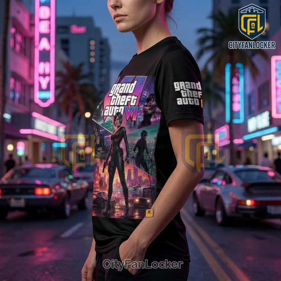 Grand Theft Auto VI x Ada Wong Vice City T-Shirt