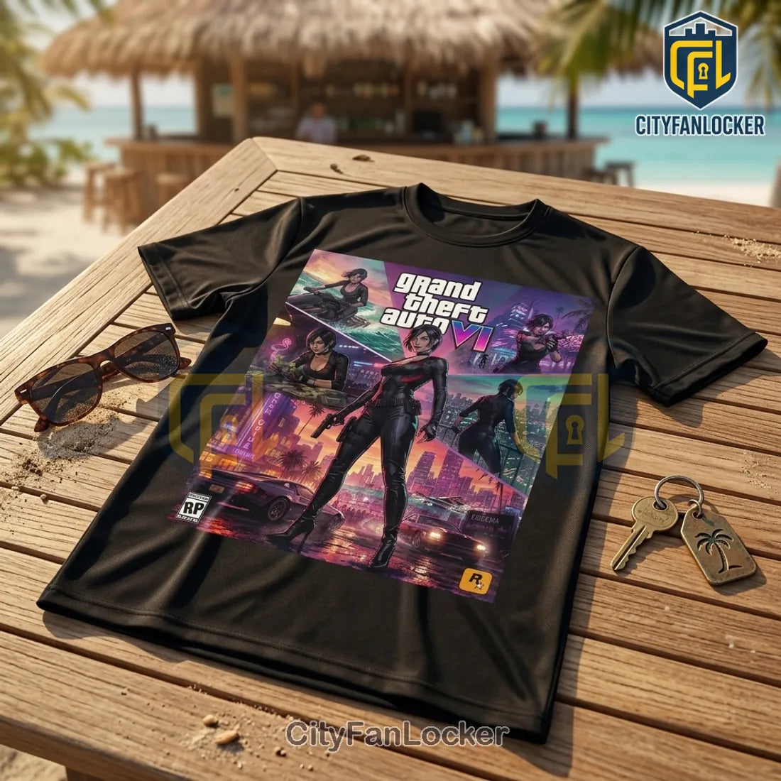 Grand Theft Auto VI x Ada Wong Vice City T-Shirt