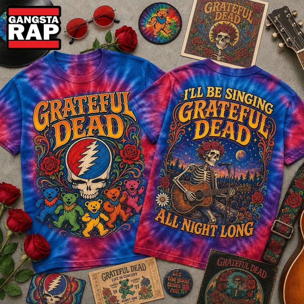 Grateful Dead All Night Long 3D Graphic Shirt