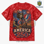Grateful Dead America 250 Uncle Sam Skeleton T-Shirt