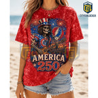 Grateful Dead America 250 Uncle Sam Skeleton T-Shirt
