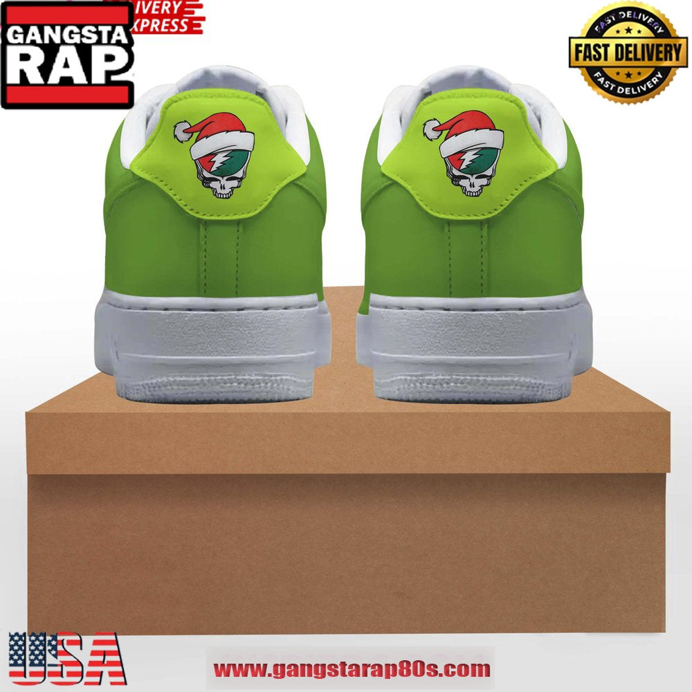 Grateful Dead Christmas Limited Edition Air Force 1 Running Sneakers Shoes